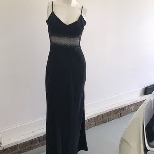 Lillie Rubin Beaded Black Evening Gown Size 8